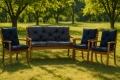 Coussin pour banc de jardin Marine: Double