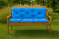 Coussin pour banc de jardin Bleu: Double