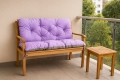 Coussin pour banc Violet  Clair: Double