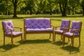 Coussin pour banc Violet  Clair: Double