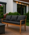 Coussin pour banc extérieur intérieur Antracite: Mix