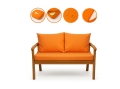 Coussin pour banc extérieur intérieur Orange: Mix