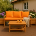 Coussin pour banc extérieur intérieur Orange: Mix