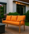 Coussin pour banc extérieur intérieur Orange: Mix
