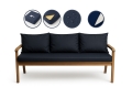 Coussin pour banc extérieur intérieur Marine: Mix