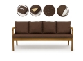 Coussin pour banc extérieur intérieur Brun: Mix