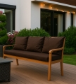 Coussin pour banc extérieur intérieur Brun: Mix