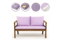 Coussin pour banc extérieur intérieur Violet Clair: Mix