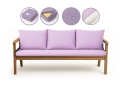 Coussin pour banc extérieur intérieur Violet Clair: Mix