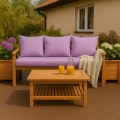 Coussin pour banc extérieur intérieur Violet Clair: Mix