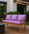 Coussin pour banc extérieur intérieur Violet Clair: Mix