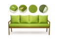 Coussin pour banc extérieur intérieur Vert Citron: Mix
