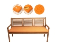 Coussin pour banc de jardin Slim Orange