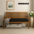 Coussin pour banc de jardin Slim Noir