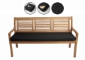 Coussin pour banc de jardin Slim Noir
