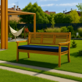 Coussin pour banc de jardin Slim Marine