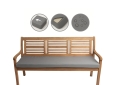 Coussin pour banc de jardin Slim Gris
