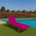 Coussin pour jardin longue Rose