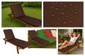 Coussin pour jardin longue Brun