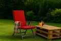 Coussin fauteuil de jardin : Rouge