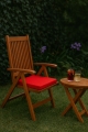 Coussin fauteuil de jardin : Rouge 