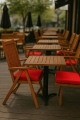 Coussin fauteuil de jardin : Rouge 