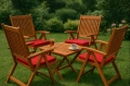 Coussin fauteuil de jardin : Rouge 