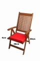 Coussin fauteuil de jardin : Rouge 