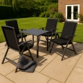 Coussin fauteuil de jardin : Noir