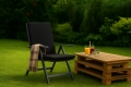 Coussin fauteuil de jardin : Noir