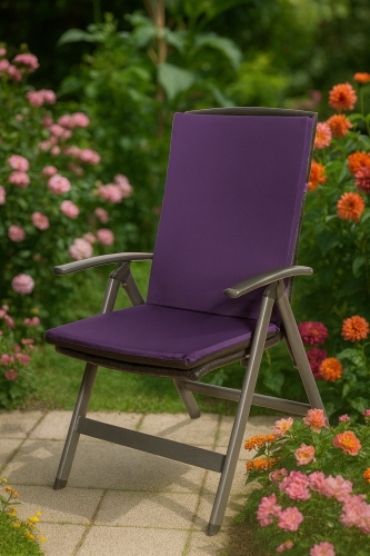 Coussin fauteuil de jardin : Violet