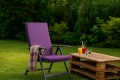 Coussin fauteuil de jardin : Violet