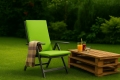 Coussin fauteuil de jardin : Vert Citron