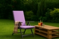 Coussin fauteuil de jardin : Violet Clair