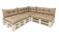 Cuscino per pallet da giardino - set di 7 cuscini: Beige
