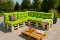 Cuscino per pallet da giardino - set di 7 cuscini: Lemon