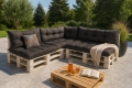 Cuscino per pallet da giardino - set di 7 cuscini: Anthracite