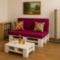 CUSCINI PER PALLET - FLAT: Rosa