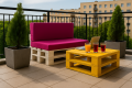 CUSCINI PER PALLET - FLAT: Rosa
