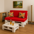 CUSCINI PER PALLET - FLAT: Rosso