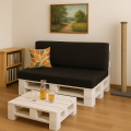 CUSCINI PER PALLET - FLAT: Nero