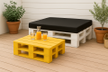 CUSCINI PER PALLET - FLAT: Nero