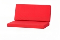 Poduszki na sofę ogrodową technorattanową 2-3-osobową: Czerwony