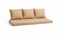 Poduszki na sofę ogrodową polirattan 2-3-osobową: Beżowe