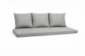 Poduszki na sofę ogrodową polirattan 2-3-osobową: Szary