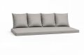 Poduszki na sofę ogrodową polirattan 2-3-osobową: Szary