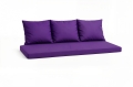 Poduszki na sofę ogrodową polirattan 2-3-osobową: Fioletowe