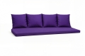Poduszki na sofę ogrodową polirattan 2-3-osobową: Fioletowe