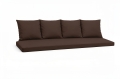 Poduszki na sofę ogrodową polirattan 2-3-osobową: Brązowe