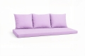 Poduszki na sofę ogrodową polirattan 2-3-osobową: Jasny Fiolet